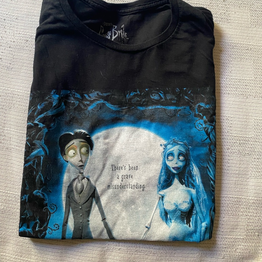 Hot Topic Black and Blue Corps bride Tee